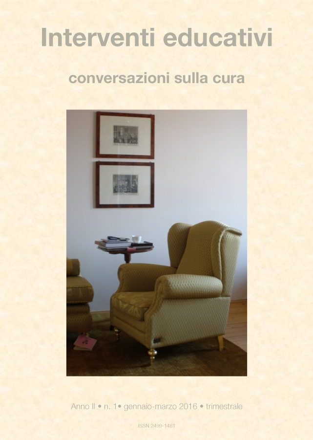 Interventi Educativi #1-2016 – Lettera ai lettori